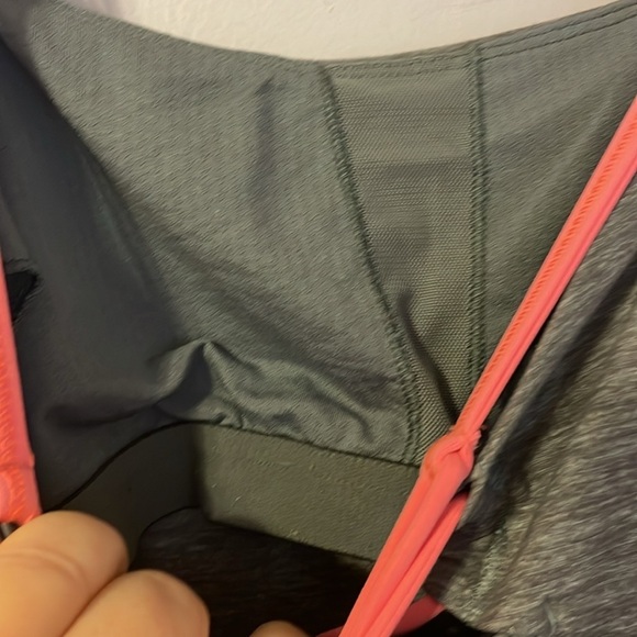 LULULEMON Dancing Warrior Tank Heathered Slate Gray and Grapefruit size 4 - Picture 12 of 15